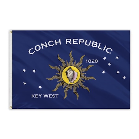 Global Flags Unlimited Conch Republic Outdoor Fly Bright Flag 3'x5' 204101